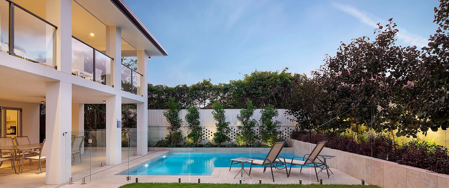 Pool Designs Brisbane, Elegant swimming pools for summer, Landscape Design for Pool Surrounds with Live Outdoors.